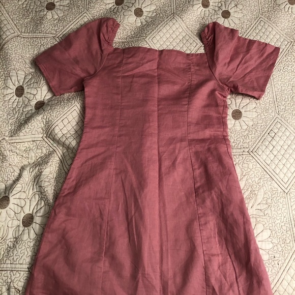 Linen Lux Pink Dress - Picture 8 of 14